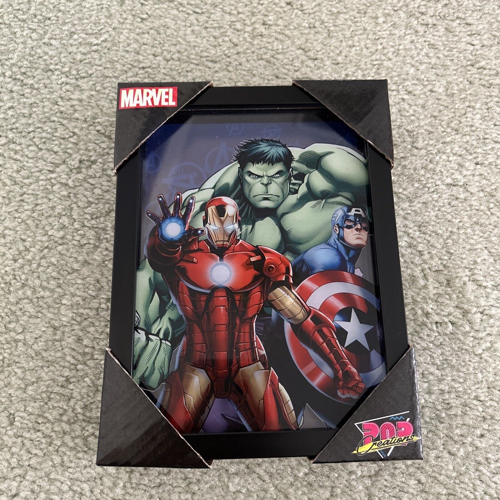 Marvel Avengers Framed 3D Wall Art 6x8 Style 3D Pop Creations