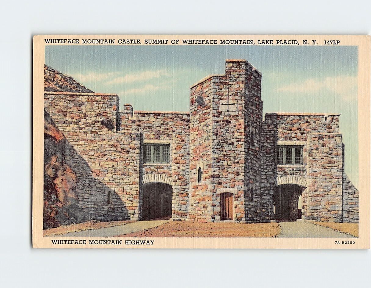 Postcard Whiteface Mountain Castle, Summit Of Whiteface Mountain, New York