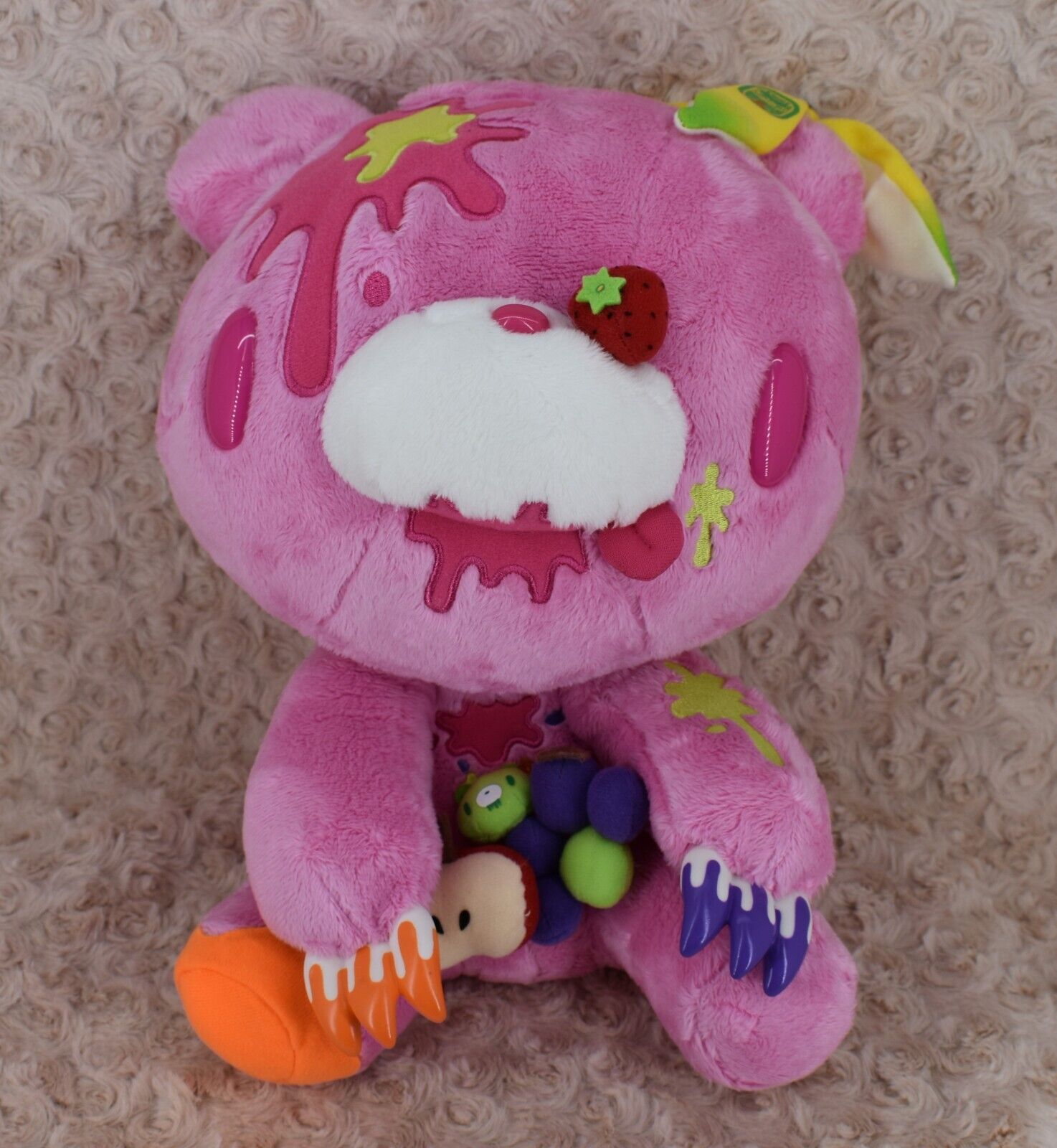 Chax Gloomy Stuffed Bear Plush Juicy & Messy Paradise B prize Fruity 11\