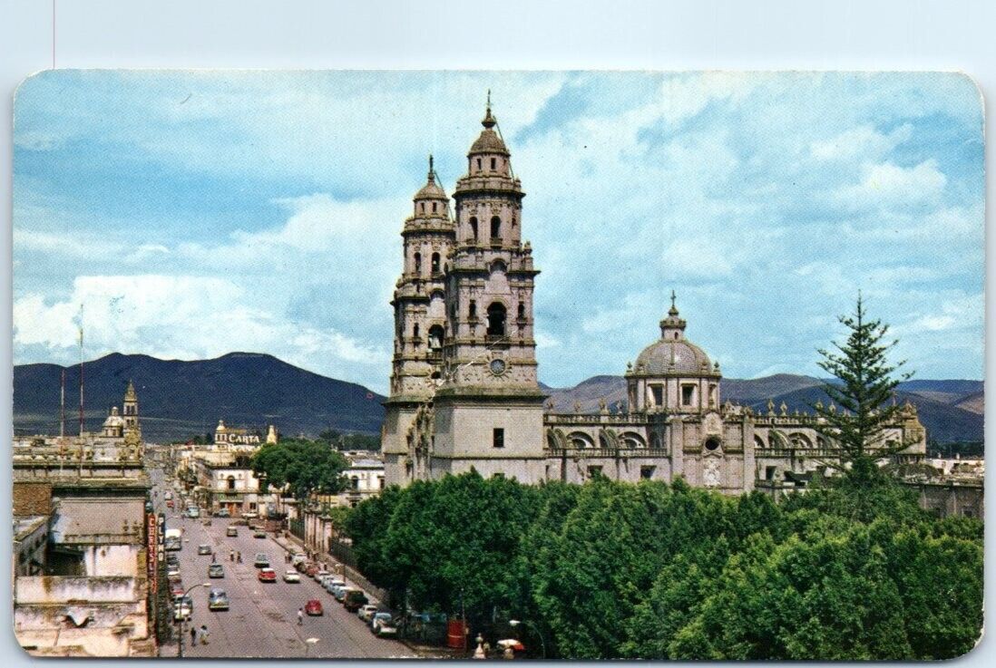Postcard - Panoramic of Madero Avenue - Morelia, Mexico