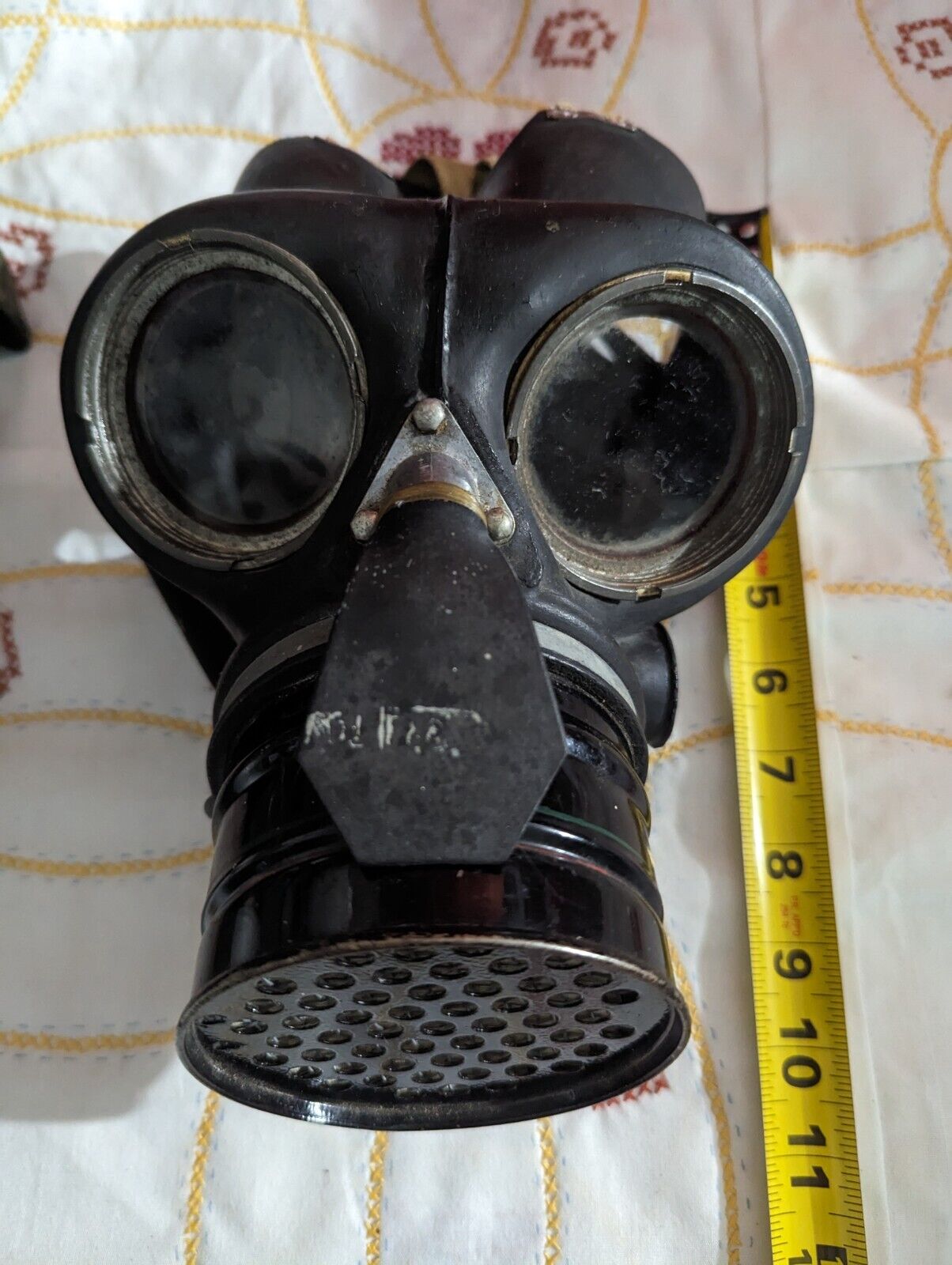Canadian Army Military  Gas Mask Stamped 1944 Used Condition WWII