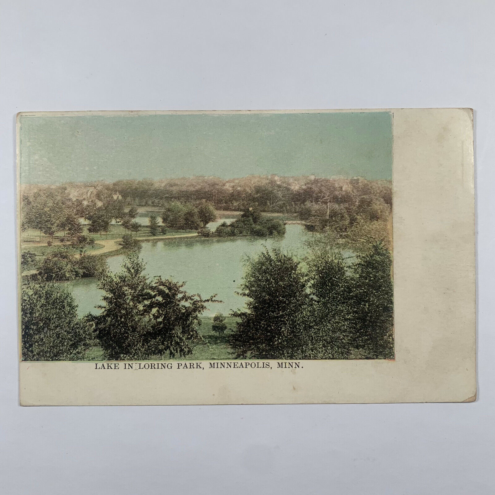 Postcard Minnesota Minneapolis MN Loring Park Lake Pre-1907 Undivided PMC