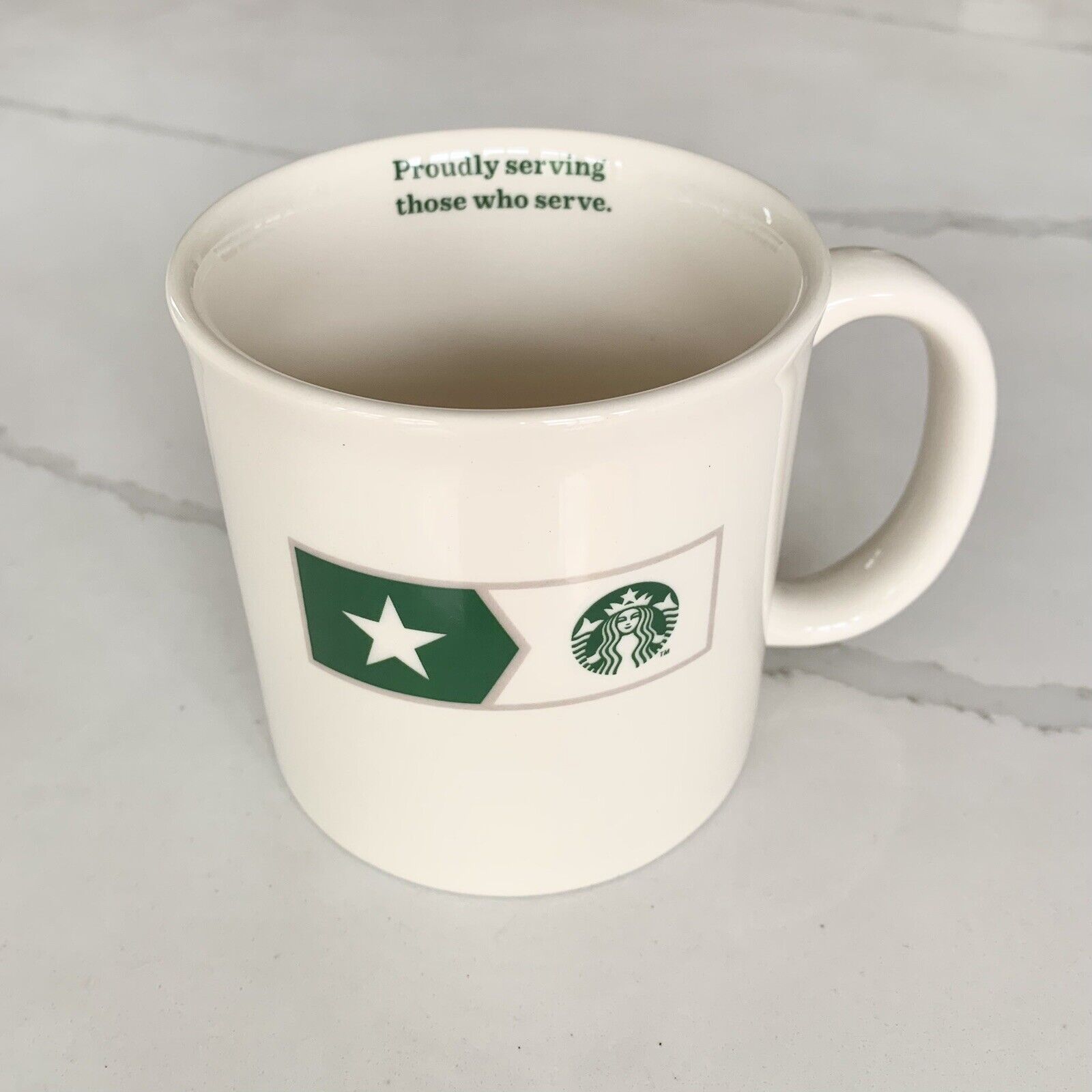 Starbucks 2013 Military Proudly Serving Those Who Serve 14 oz Mug coffee cup
