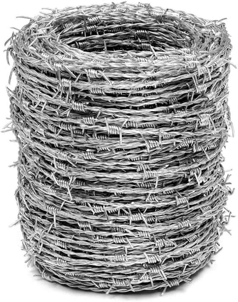 Real Barbed Wire 328Ft (100M) 16 Gauge 4 Point - Great for Crafts