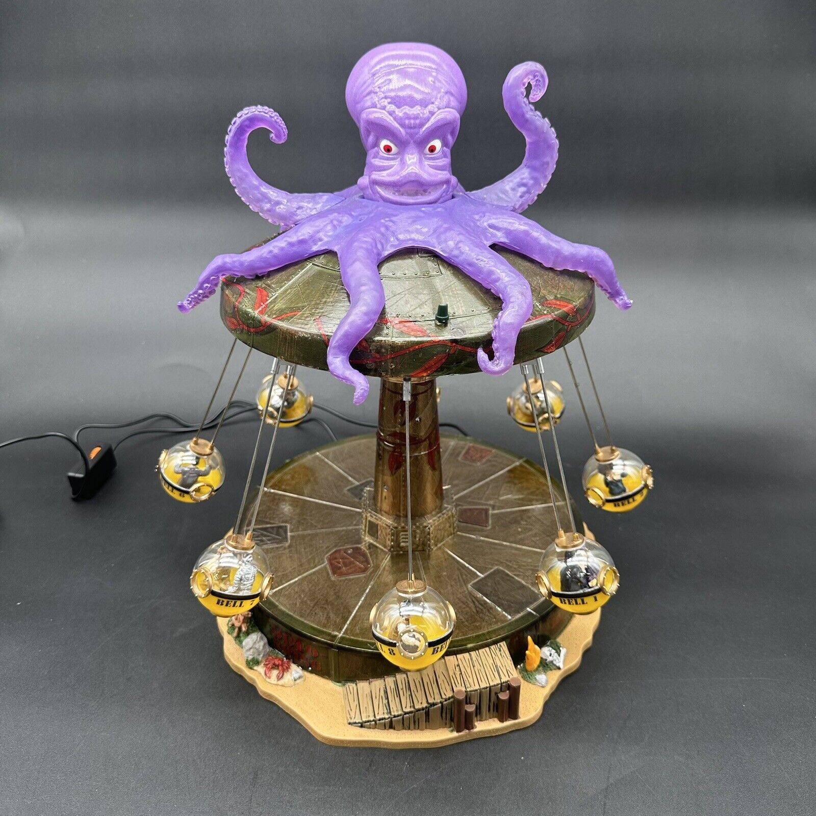 OCTO-SWING Lemax SPOOKY TOWN Halloween Carnival Ride Rare Retired 2011