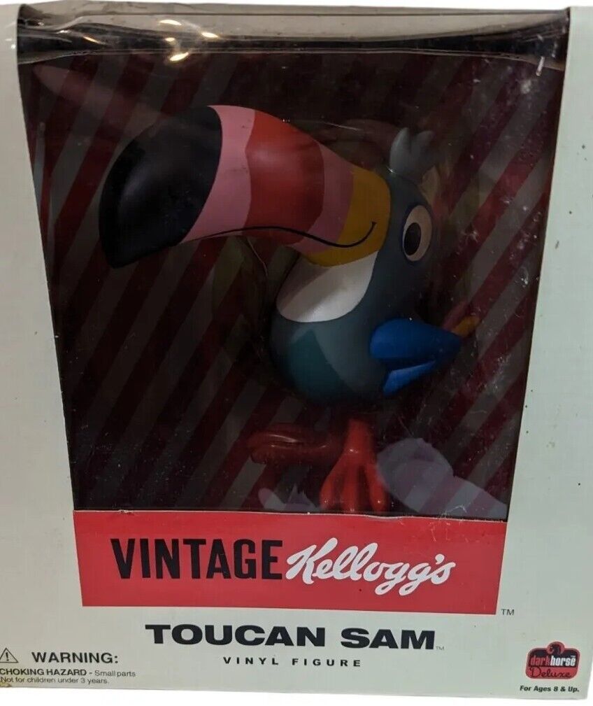 Vintage Kellogg\'s Toucan Sam Parrot Vinyle Figureine 8\