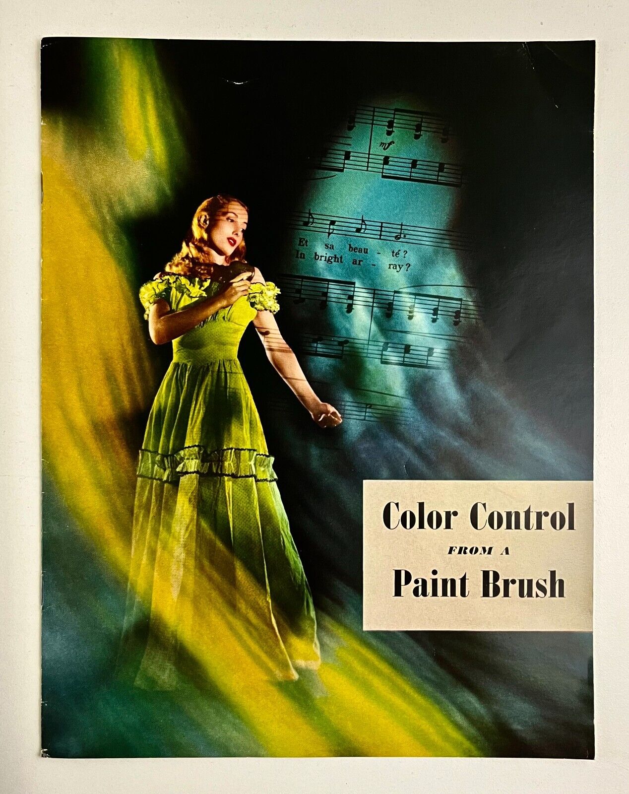 1949 Kodak Ektachrome Flexichrome Film Color Photos Paint Brush Vintage Book