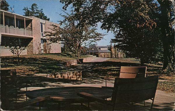 1964 Middletown,CT Freshman Dormitory,Foss Hill,Wesleyan University Postcard