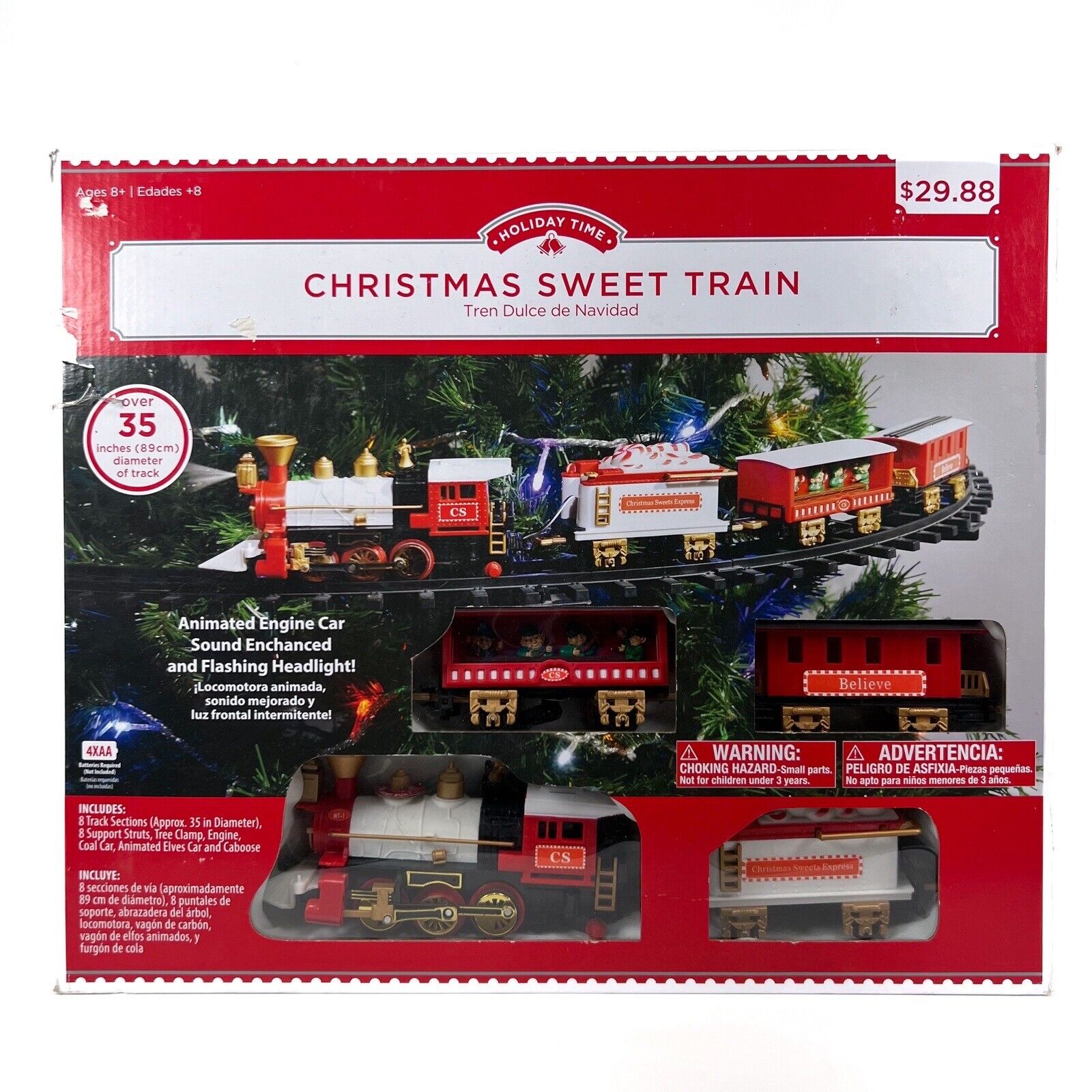 Holiday Time Christmas Sweet Train with Custom Adapter for 1\