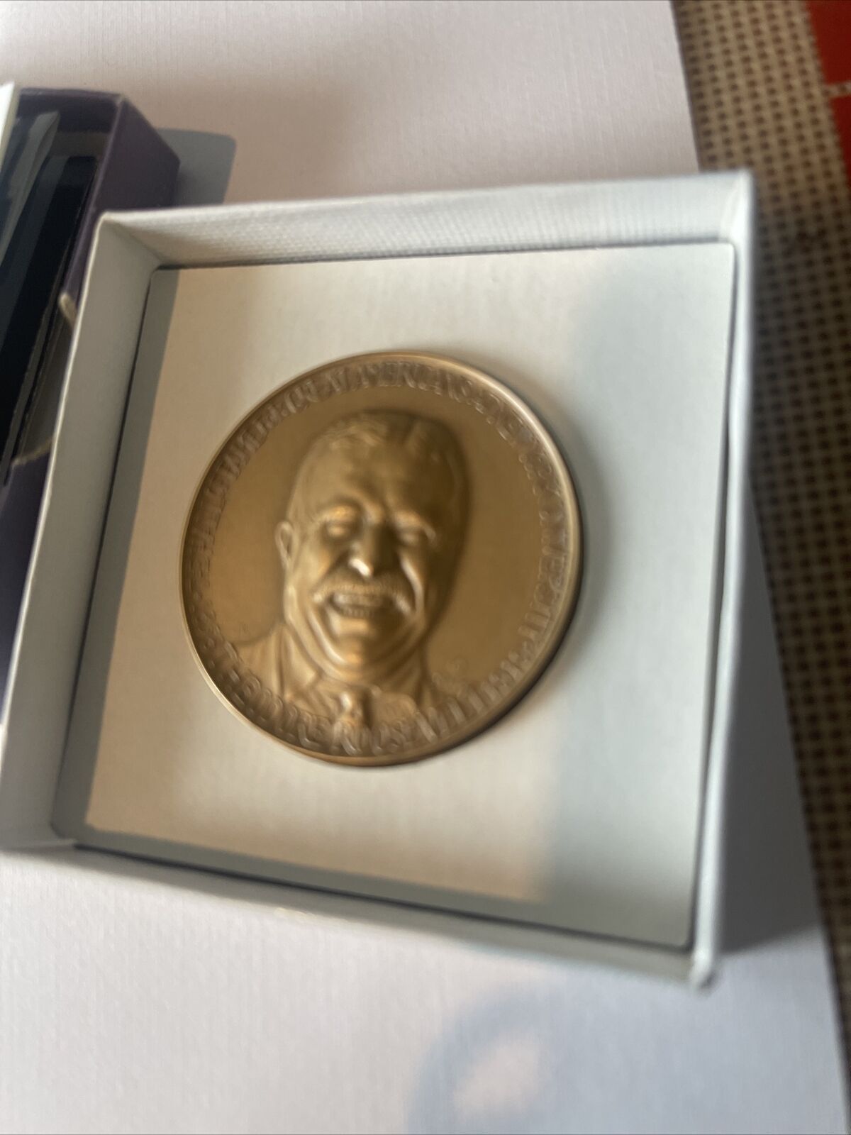 President THeodore Roosevelt Bronze Medal by Medallic Arts 1968  The Hall of Fam