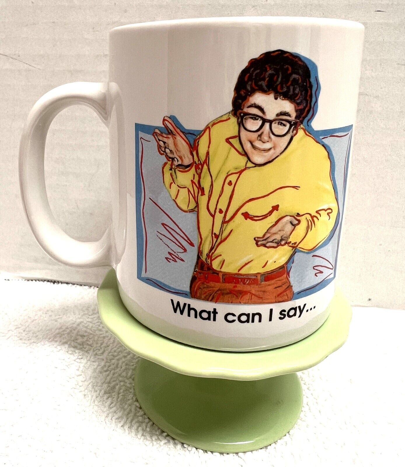 Vintage 1992 SNL Pat Mug Ceramic Cup What Can I Say-I’m A Sexual Being Ex Cond