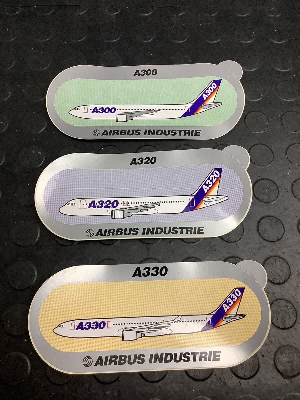 Vintage Official Airbus Stickers, RARE Collectable Aviation Plane A300 A320 A330
