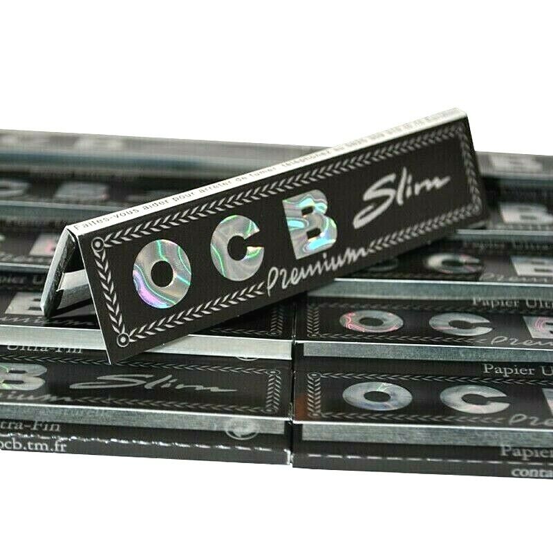 OCB Rolling Papers King Size Ultra Slim Black Buy 4@$1.56/Pk Free USA Shipping