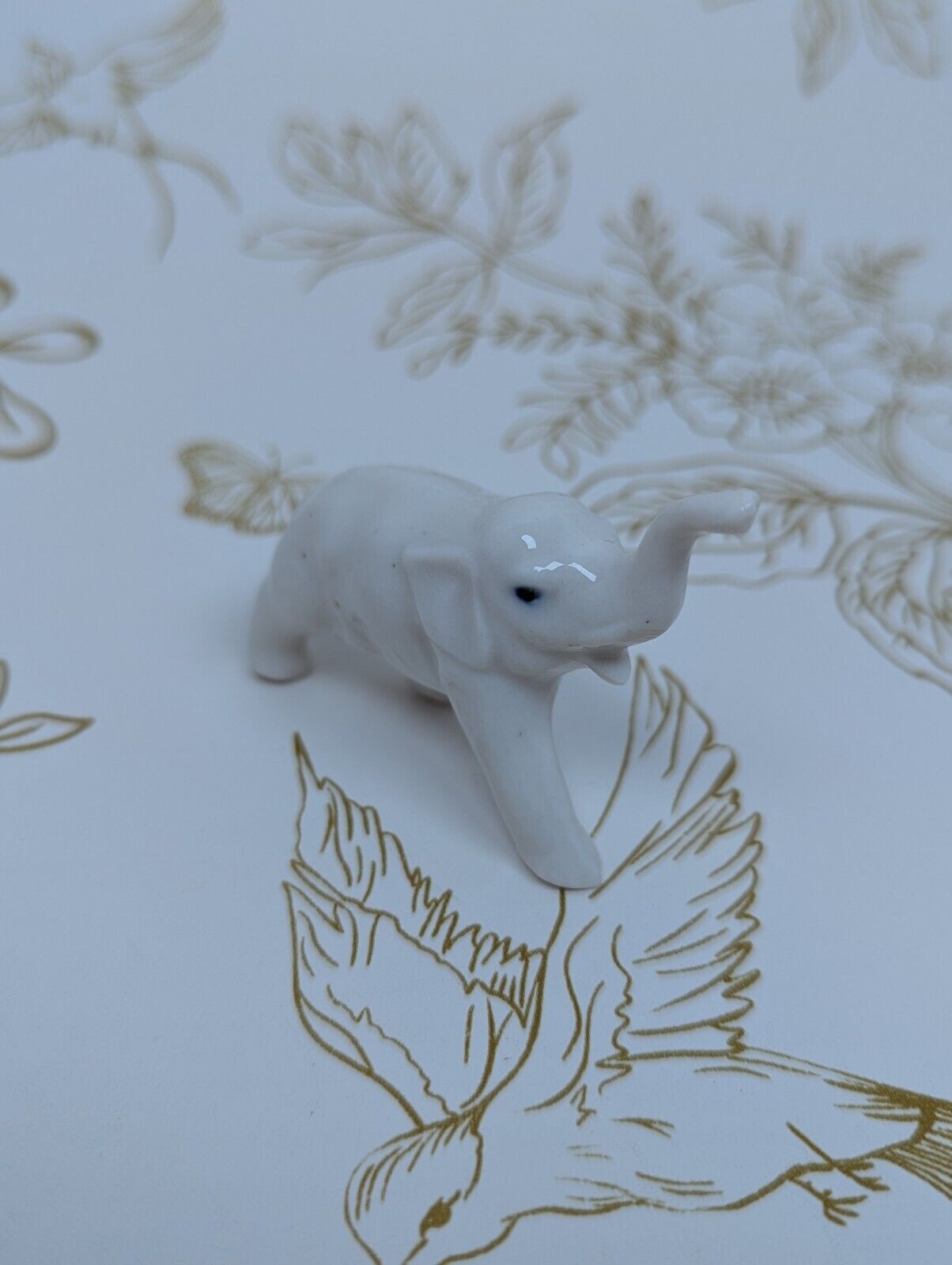 Miniature Porcelain Baby Elephant 2\
