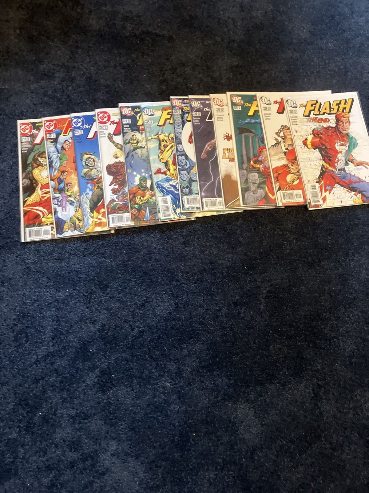 Flash Comics Rouge Run 219-230 Sleeve With Board Good Condition