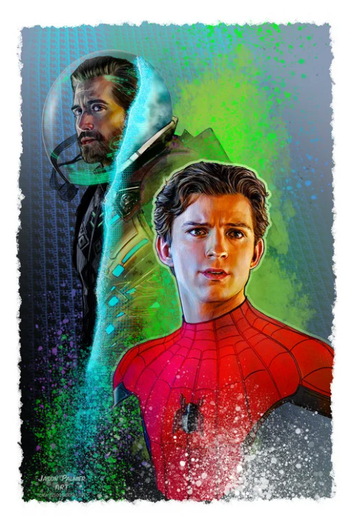 Jason Palmer SIGNED Marvel Movie Art Print ~ Tom Holland as Spider-Man