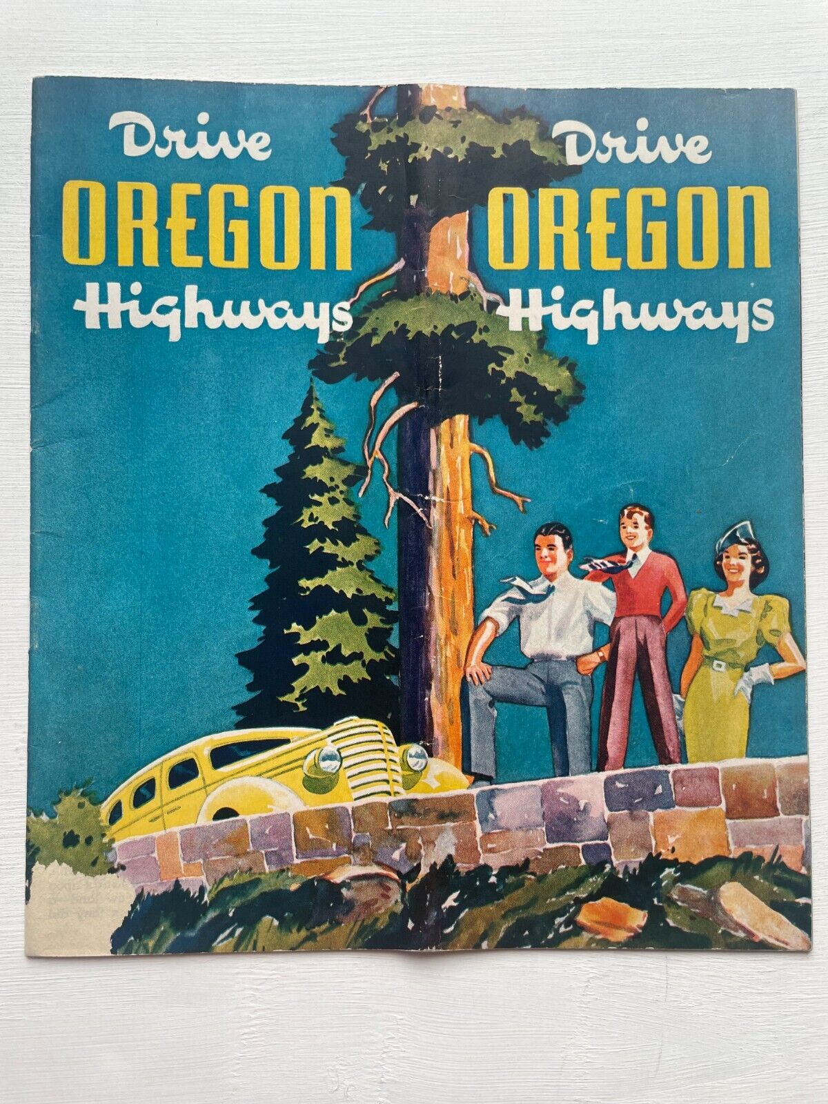 1930\'s Drive Oregon Highways Travel Brochure- Lots of Old Pictures