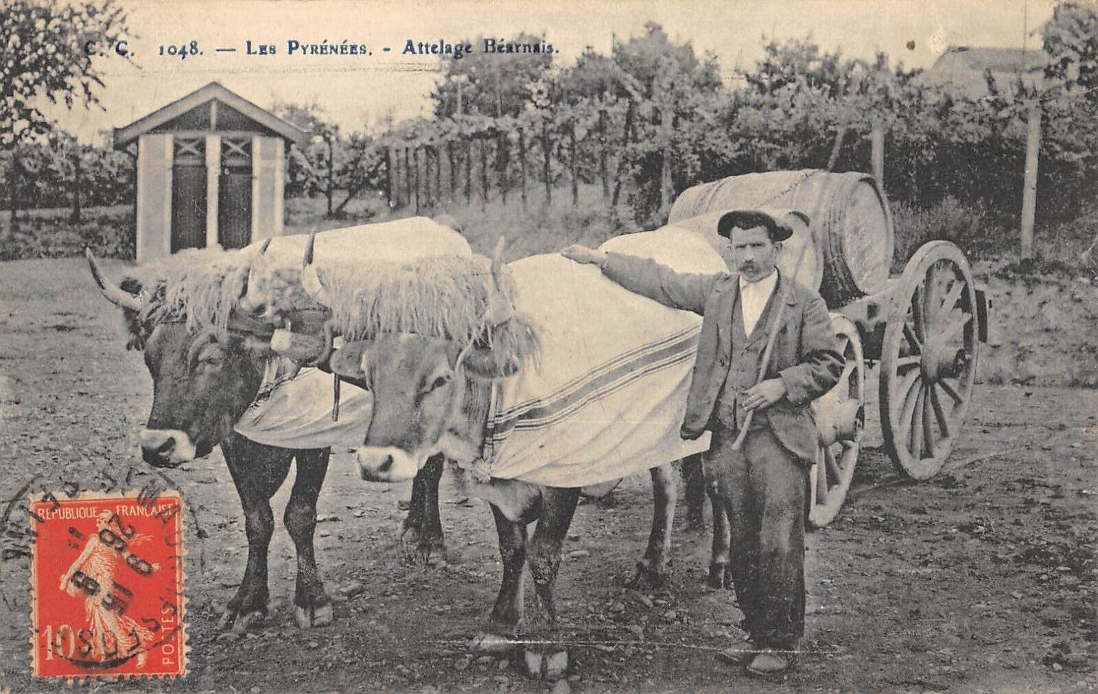 CPA 64 LES PYRENEES ATLAGE BEARNAIS / AGRICULTURE