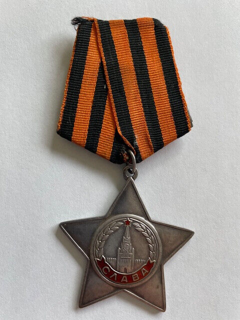 Soviet ORDER of Glory 3-rd Grade,  S/N 643231 with Document and Research
