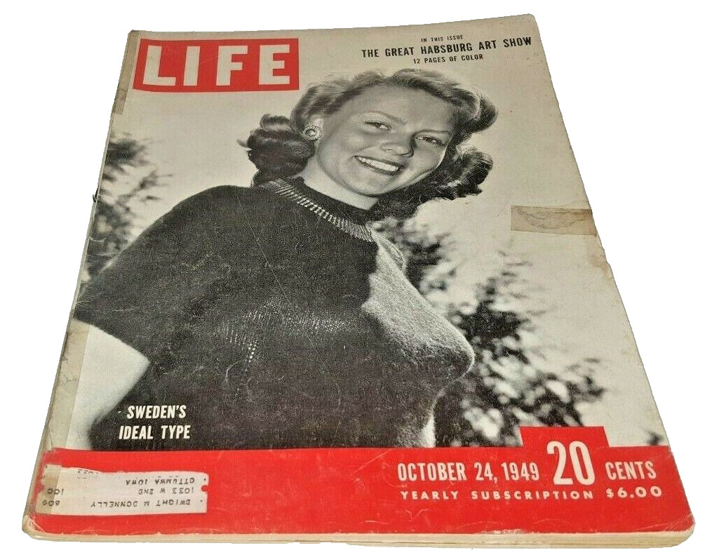 October 24, 1949 LIFE Magazine HABSBURG Art NOTRE DAME  Oct 10 25