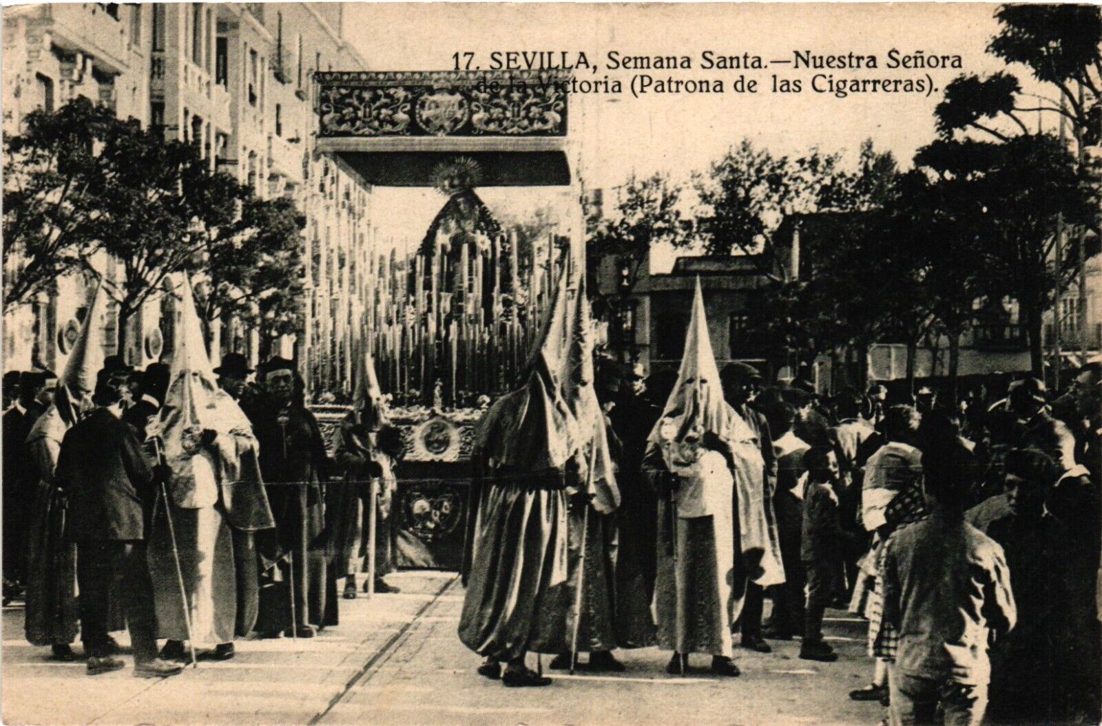 Spain, Sevilla, Semana Santa, Nuestra Senora de la Victoria, Vintage Pc. (167)