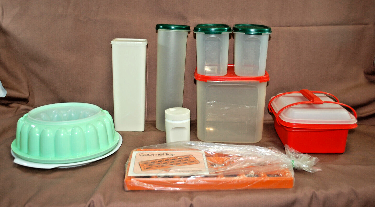 Tupperware Items Assorted Lot of Various Items with Lids  9 Items Vintage  M5045