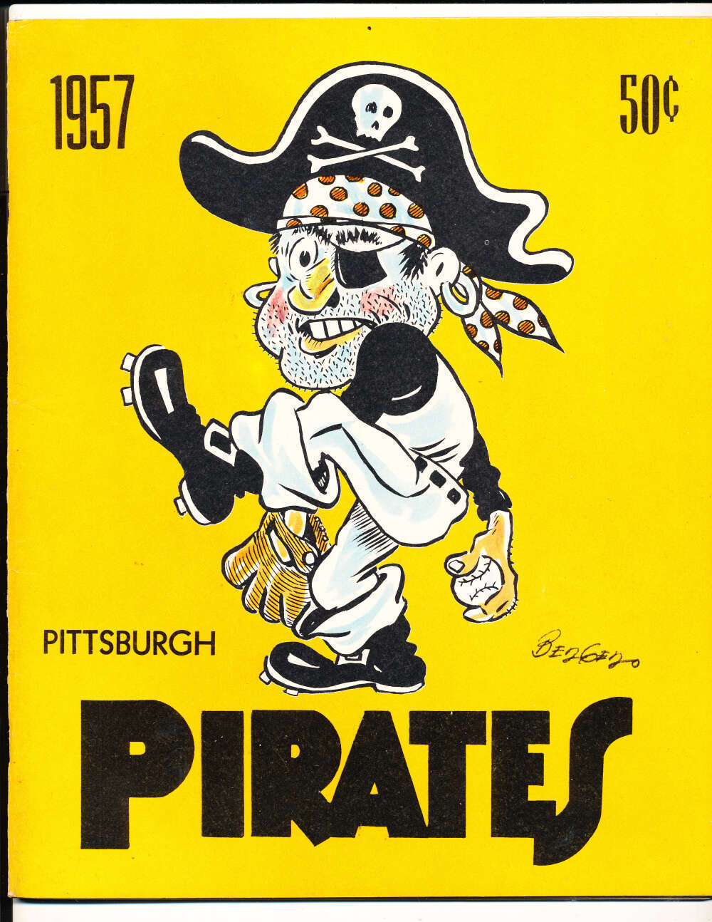 1957 Pittsburgh Pirates Baseball Yearbook  nm bx1.24