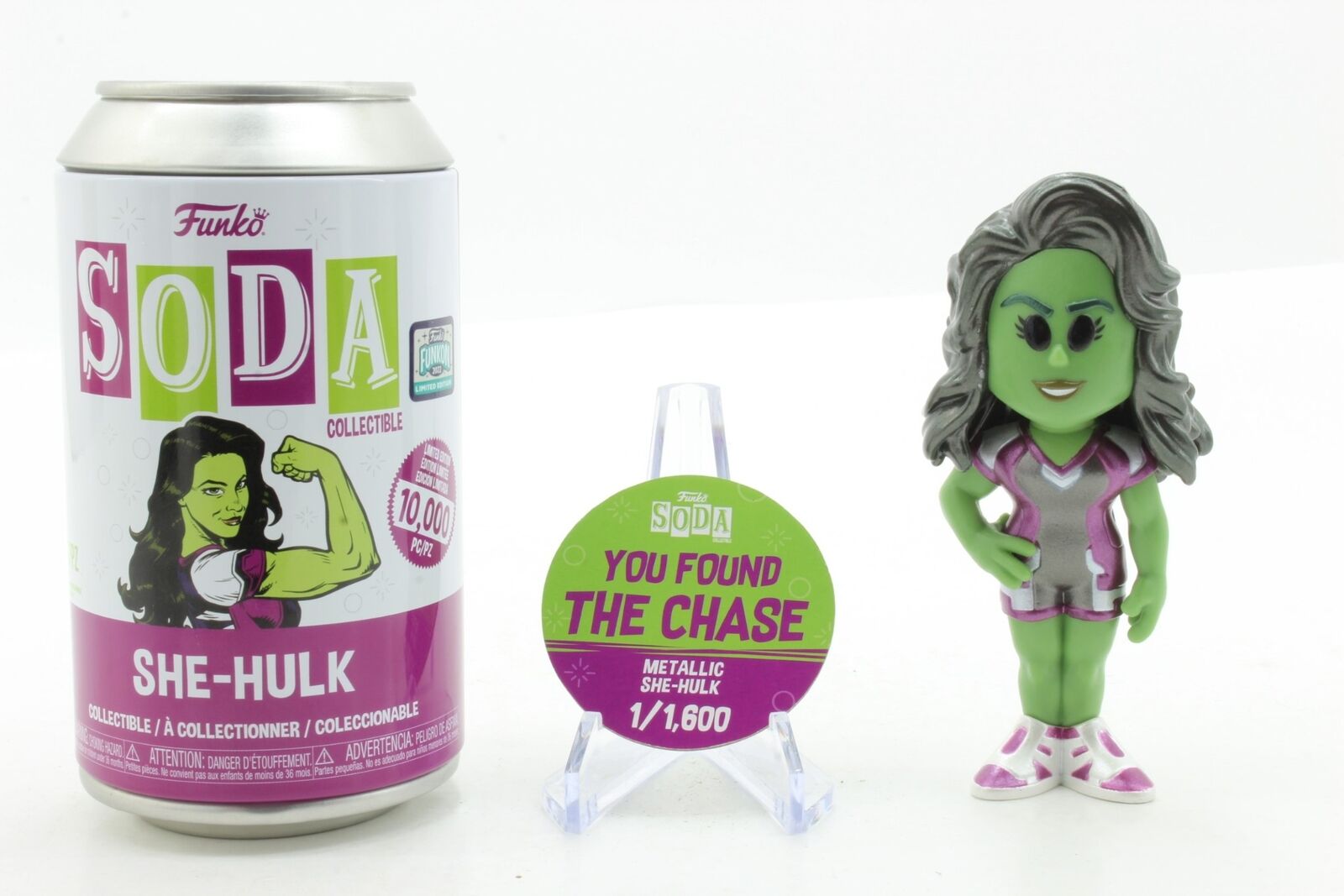 Funko Soda - Disney Marvel She-Hulk Metallic Chase - Funkon 2022 Limited Edition