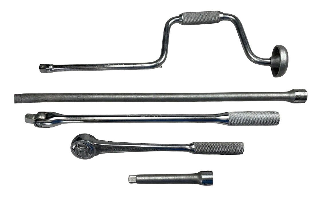 Williams 1/2” S-52 Ratchet, S-110P 5” & S-121P 19” Extensions, S-41A & S-15 Tool