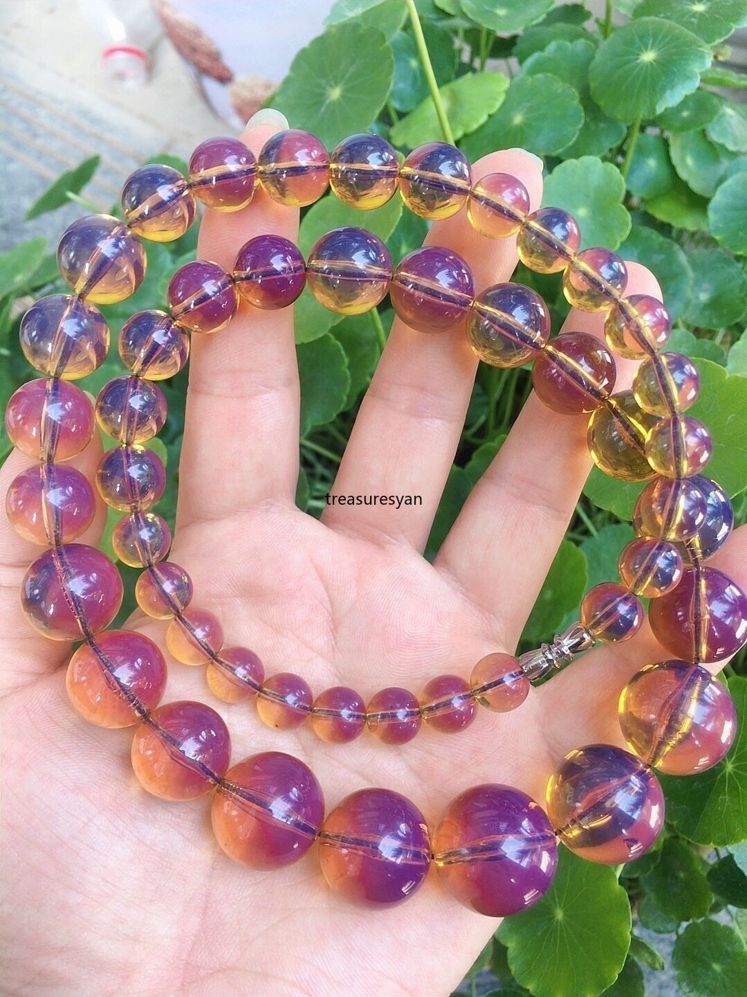 Certified 10-20mm Natural Mexico Brown Amber Round Beads Necklace 22\