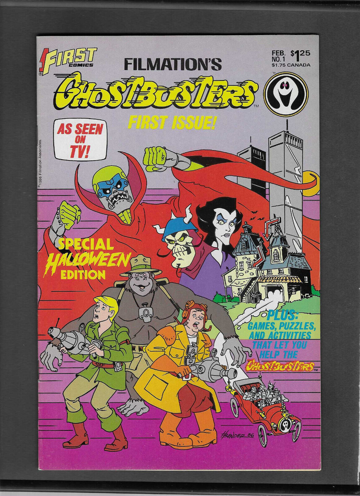 Ghostbusters #1 (1987 First Comics Edition Based on Animated TV Series) FN+ 6.5