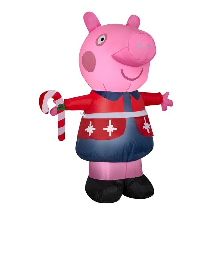 Gemmy Peppa Pig 4.5ft Christmas Inflatable lights up