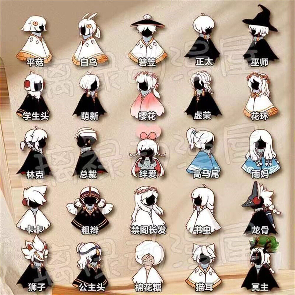 25pcs/lot Sky: Children of The Light  Game Brooch Cartoon Badge Students Gift