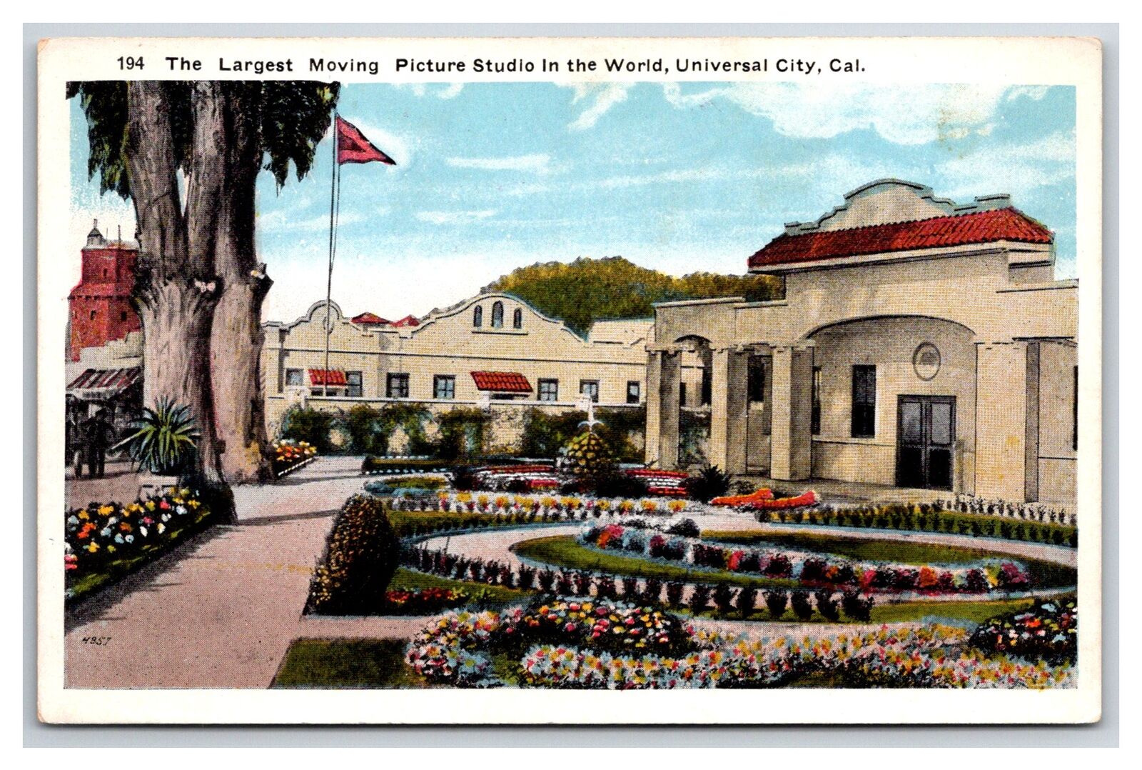 Universal City CA-California, The Largest Moving Picture Studio Vintage Postcard