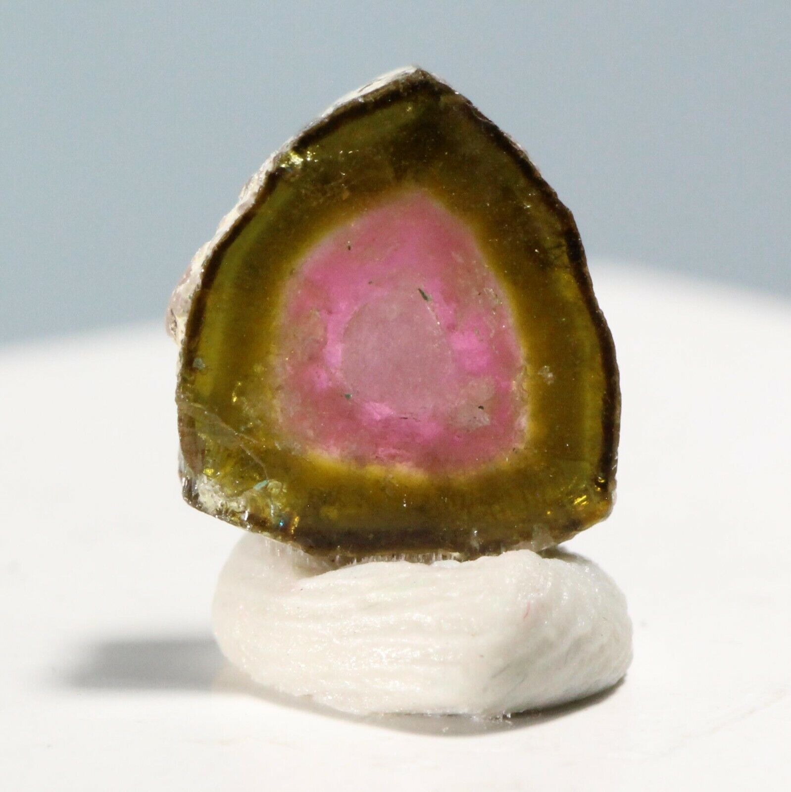 2.20ct Watermelon Tourmaline Slice Crystal Afghanistan Crystal Gem Mineral A54