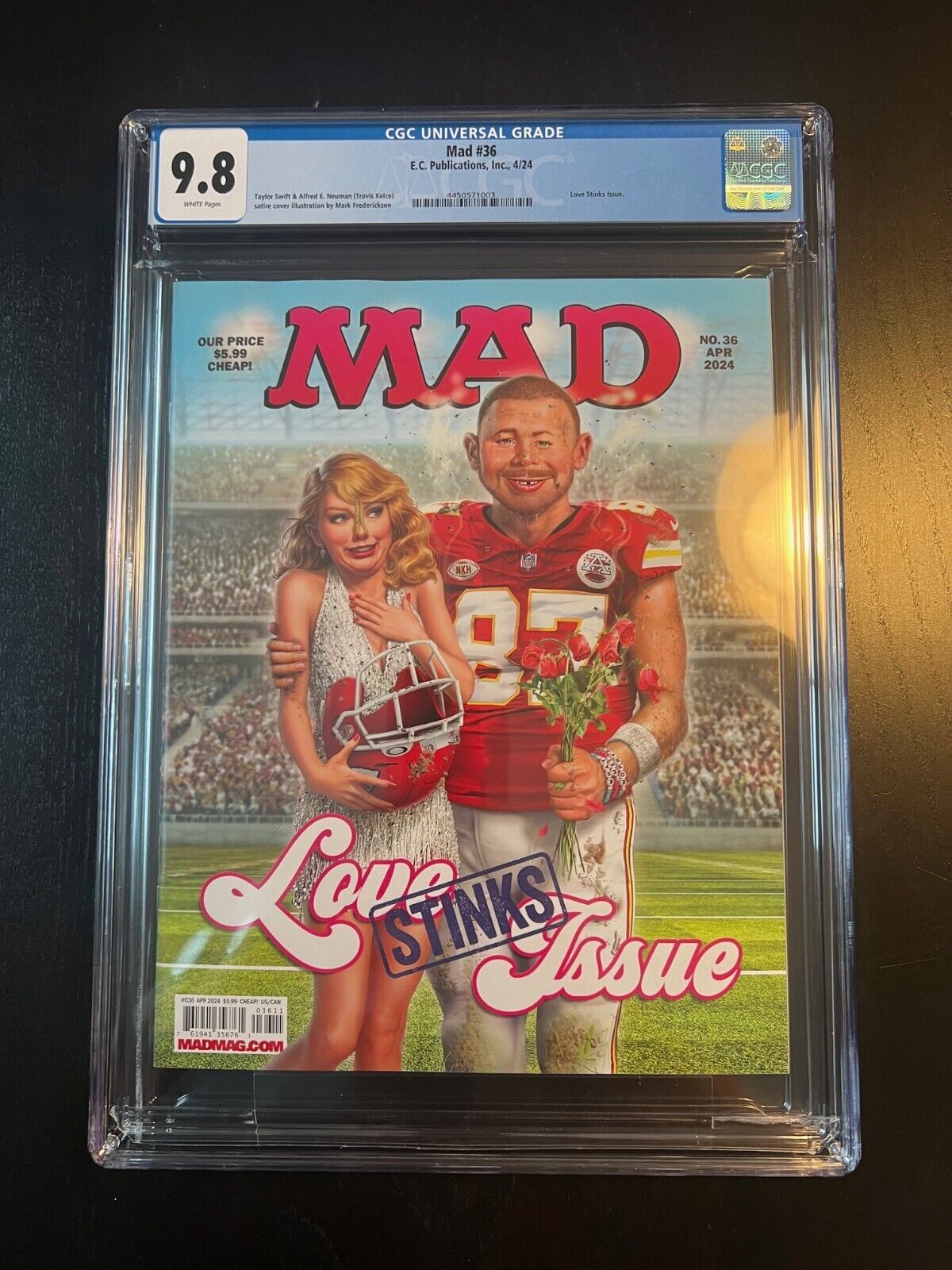 Mad Magazine #36 1st printing - Love Stinks - Taylor Swift - CGC 9.8