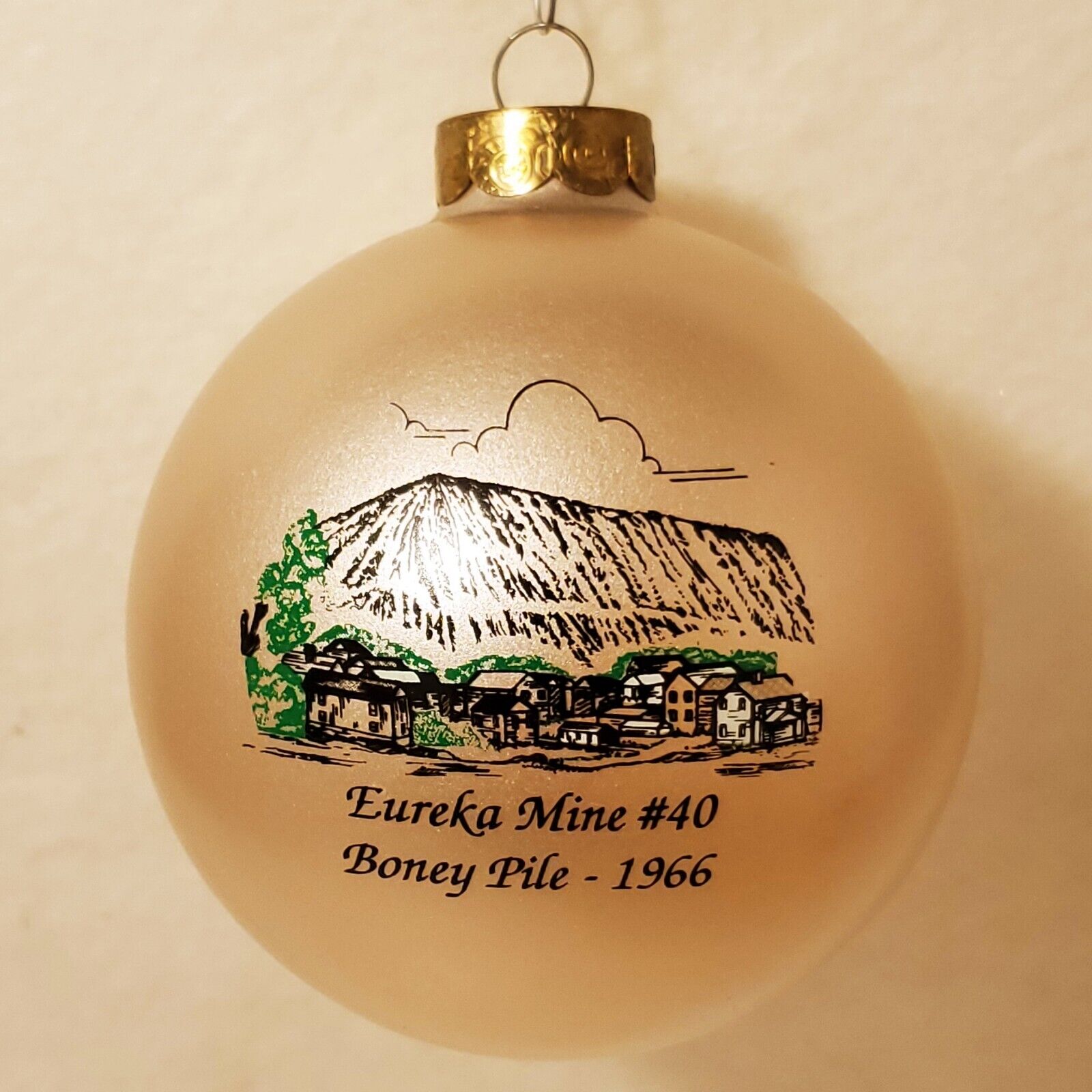 vtg 1993 Eureka Mine Scalp Level PA Christmas Ornament Johnstown Cambria County