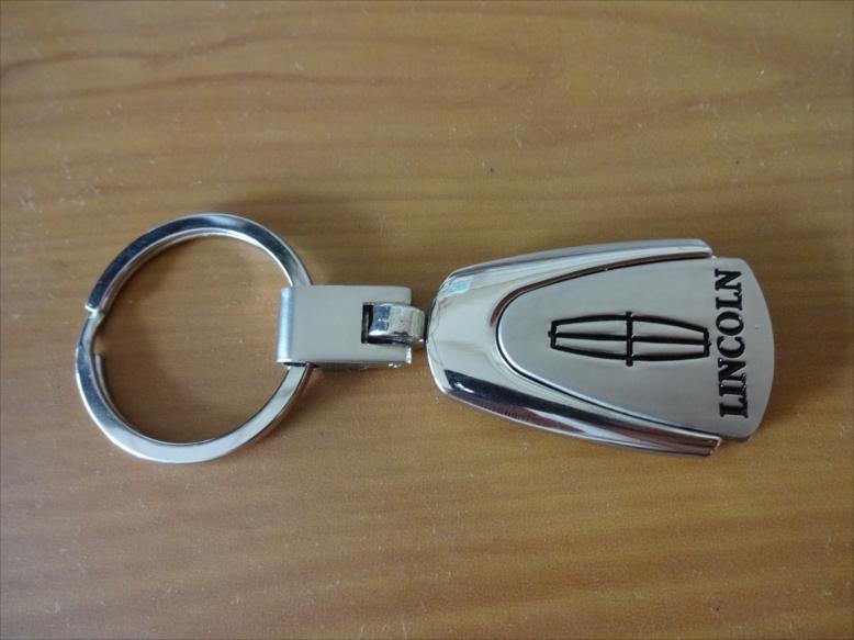 Lincoln Emblem Key Chain Car Metal Ring Logo Accessories Decoration Item Goods