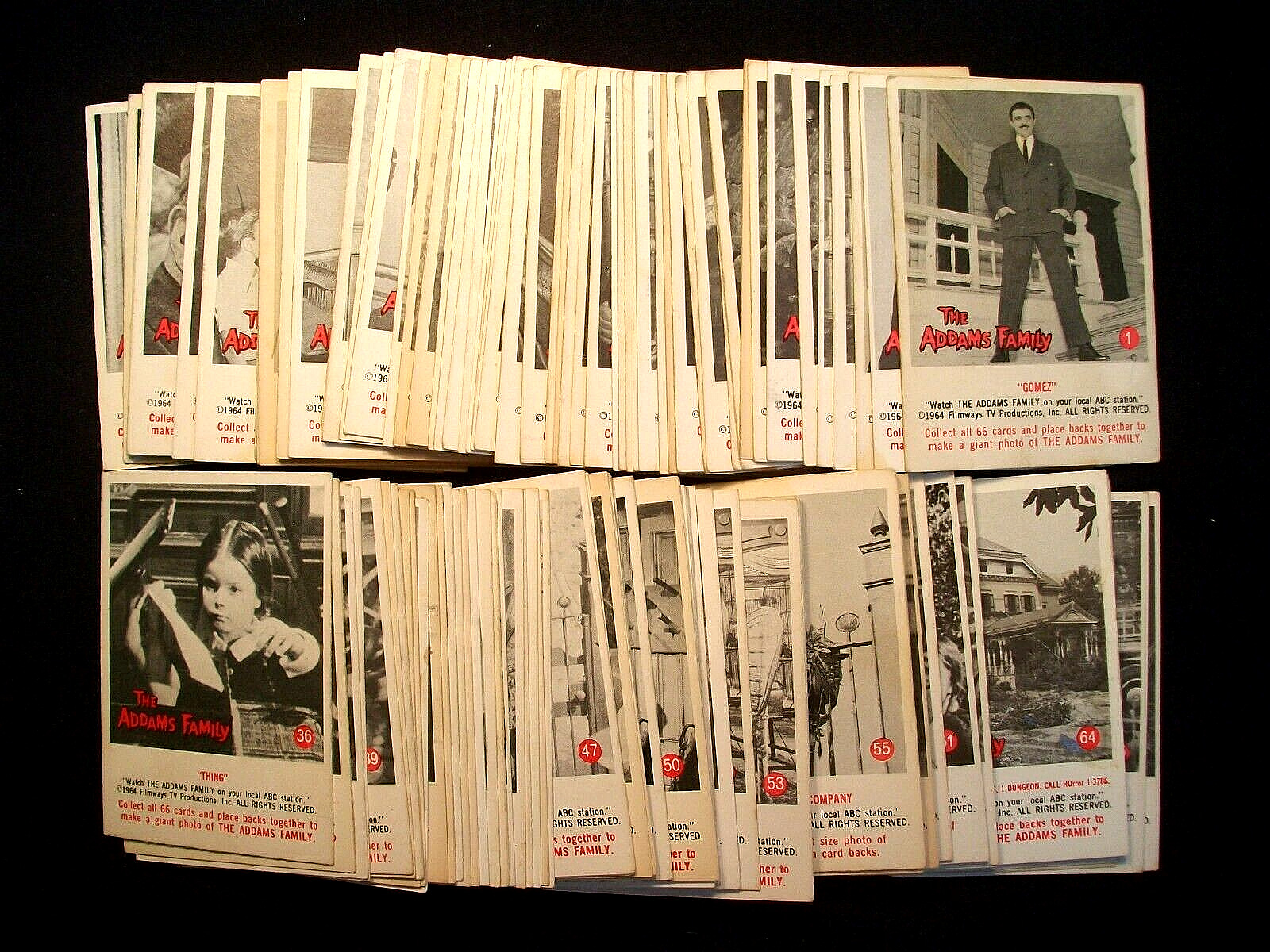 1964 Donruss THE ADDAMS FAMILY cards QUANTITY U-PICK READ DESCRIPTION FOR LIST