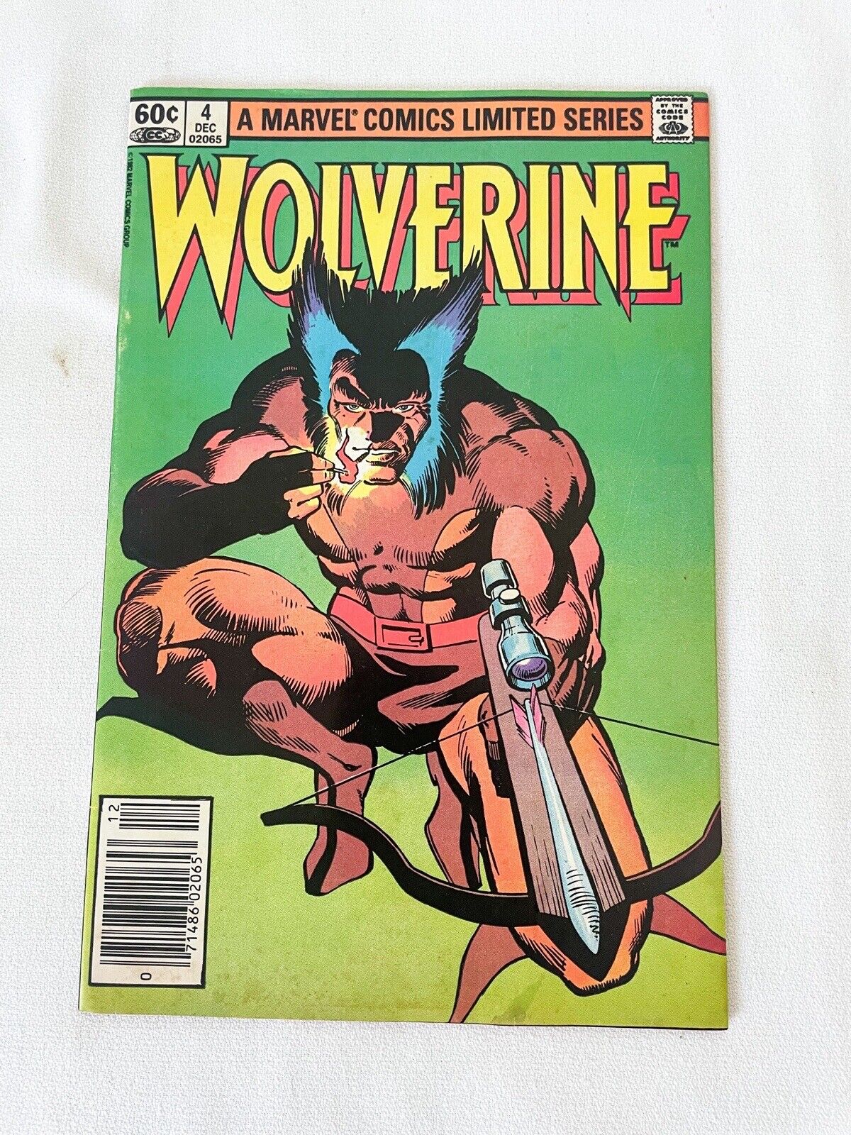 Vintage Wolverine #4 Dec 1982 Marvel Limited Series Comic Book Good Condition