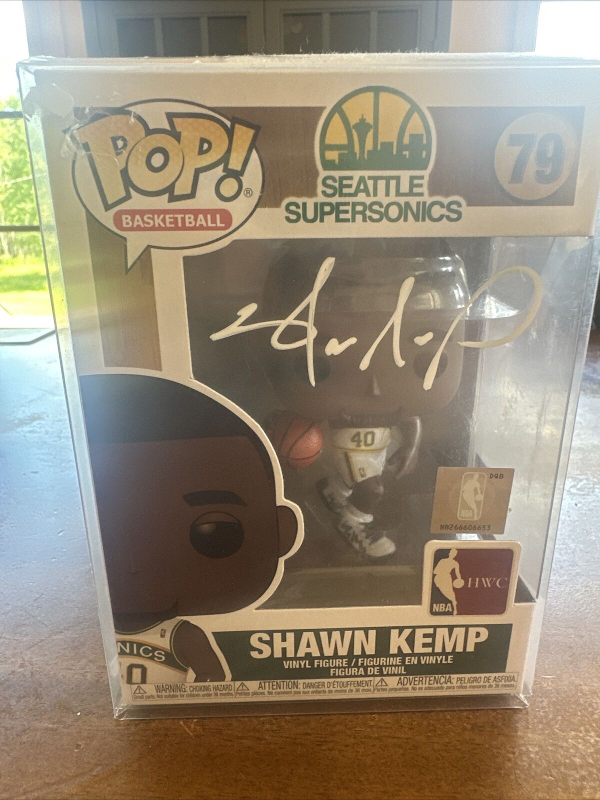 Funko Pop Seattle SuperSonics Shawn Kemp - Shawn Kemp Autographed