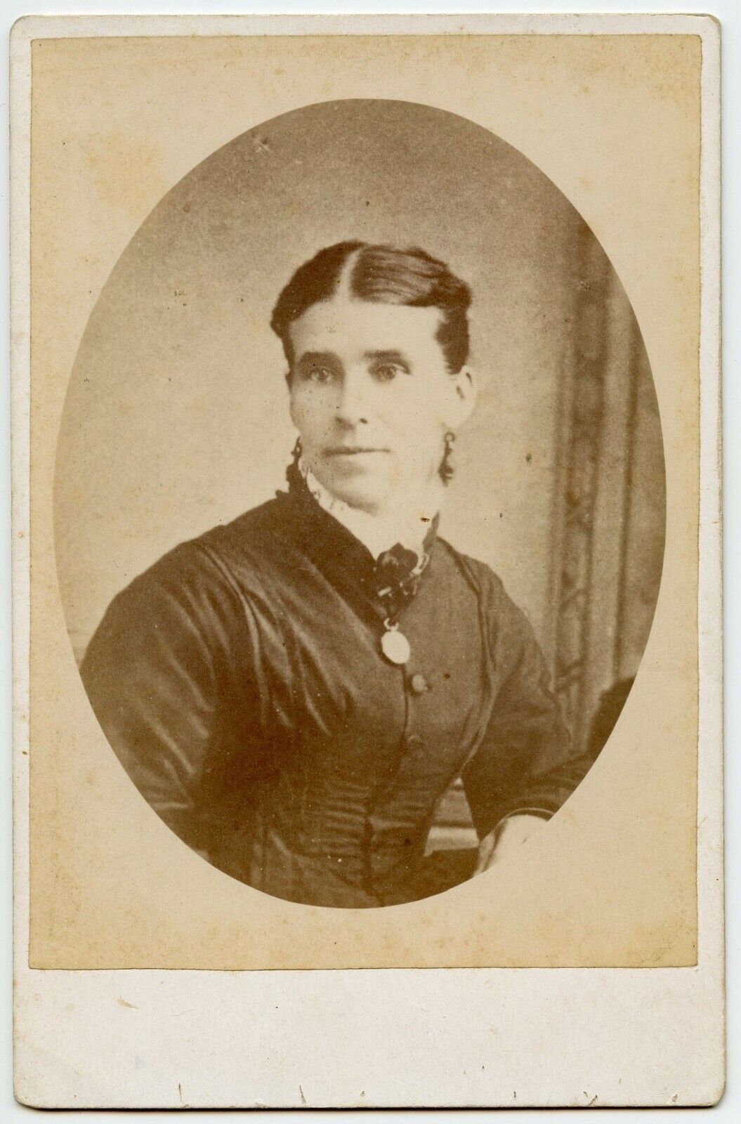 Woman in black dress McLaren . Died in 1881 Vintage Photo 