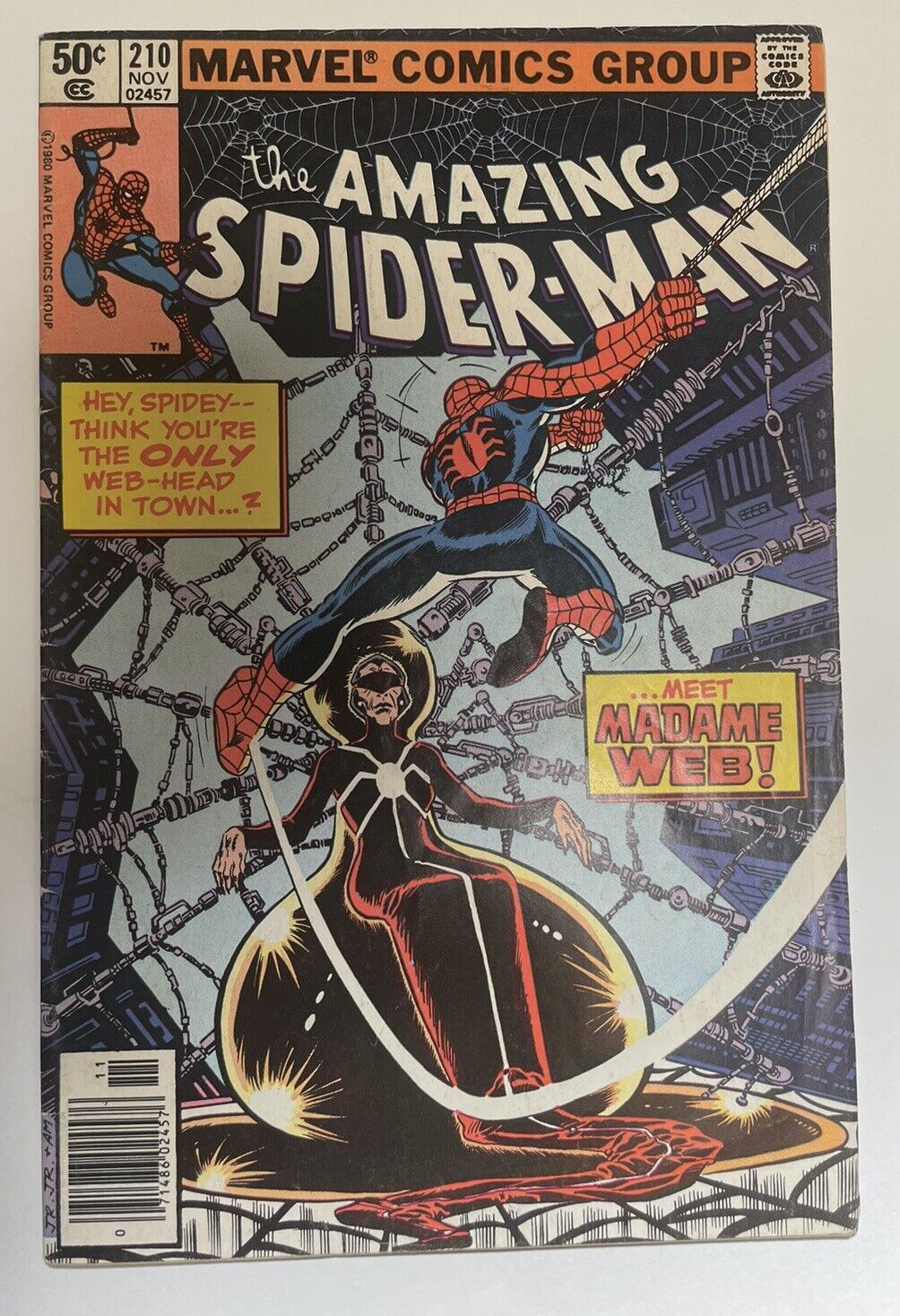 Amazing Spider-Man 210, The First Appearance Of Madame Web Bronze Age, 5.5.
