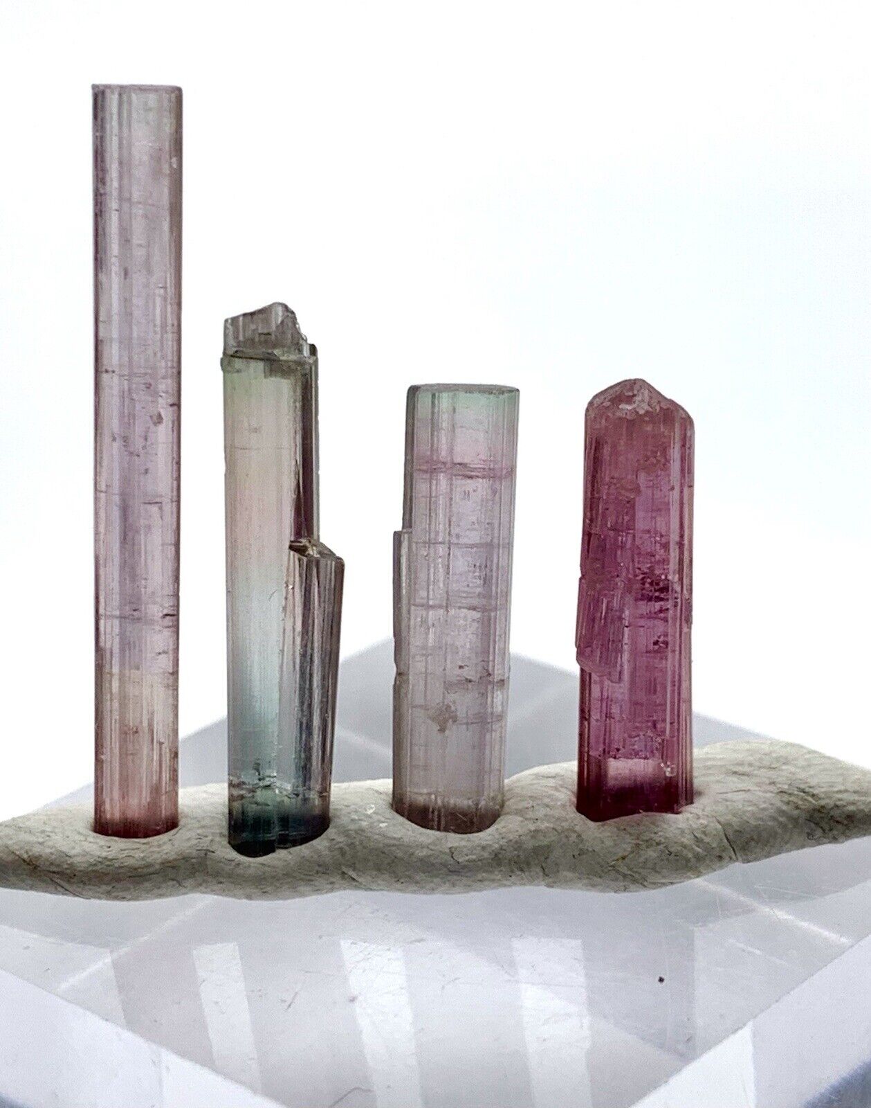 Amazing Terminated Multi Color  Tourmaline Crystals From  Afghanistan