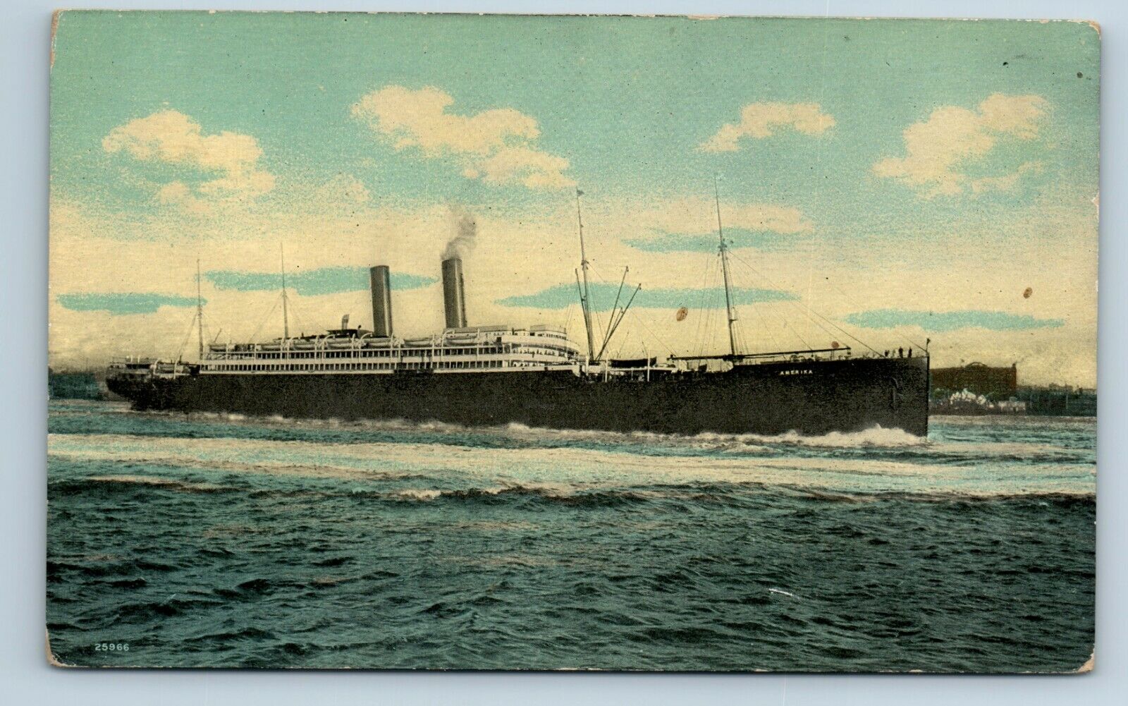 Postcard SS Amerika H95
