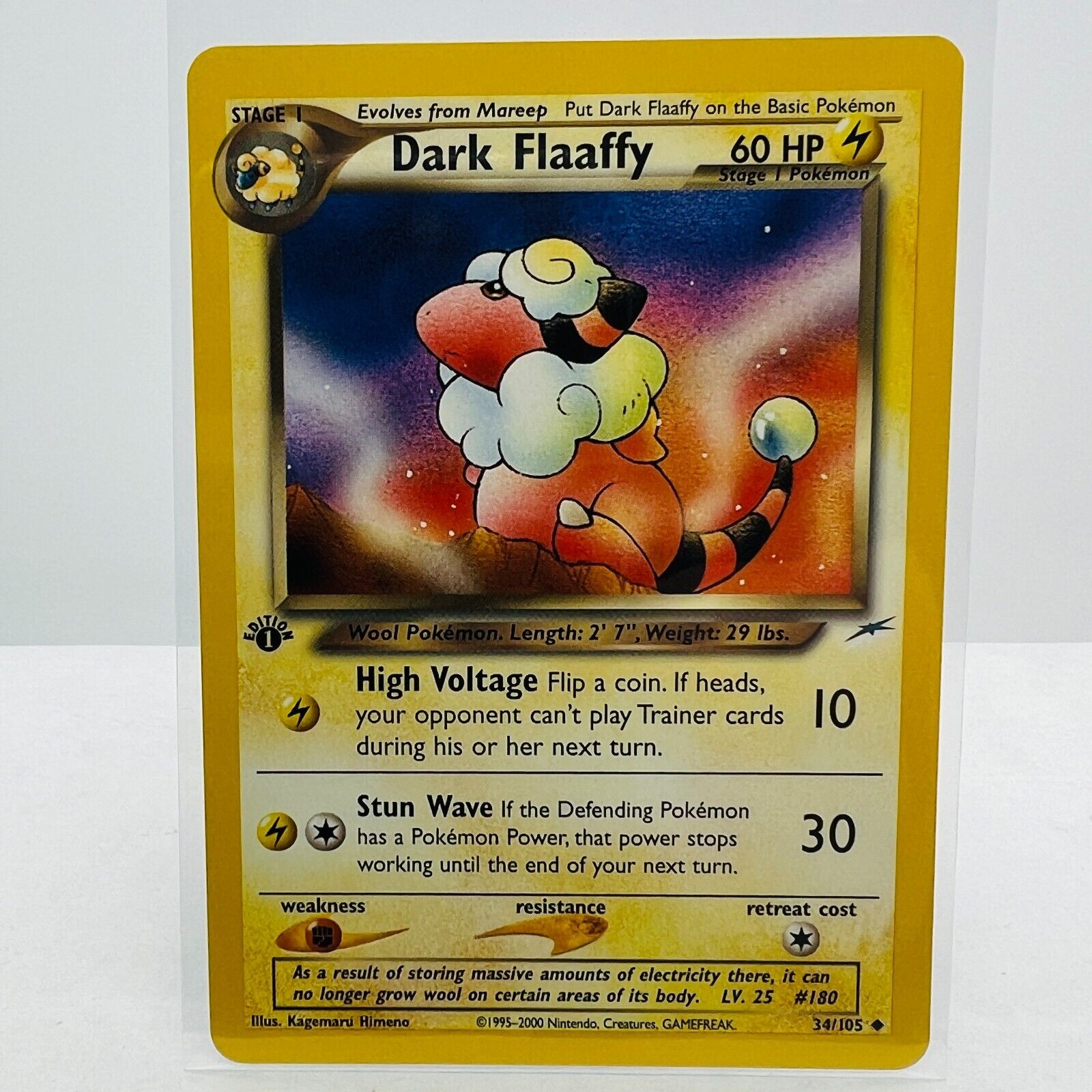 Pokémon Dark Flaffy 1st Edition 34/105 Neo Destiny WOTC TCG Pokemon Card NM-MT