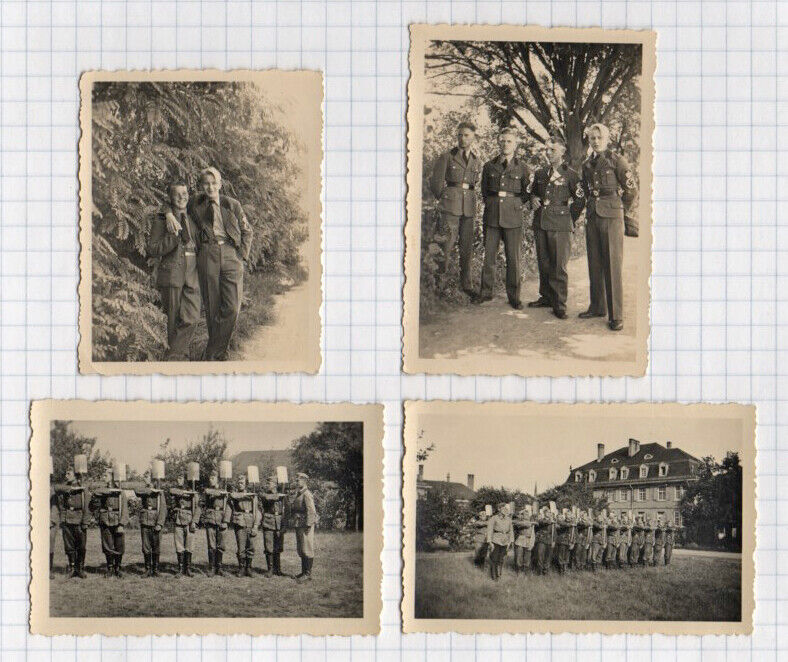 Lot of 4 1935 Original German Youth Military Photos FDJ
