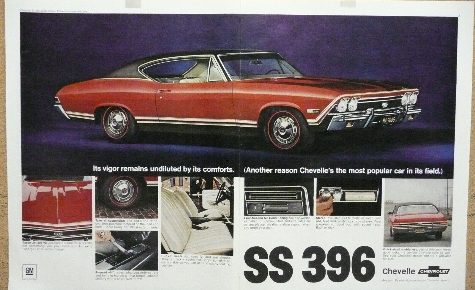 1968 Chevelle SS 396 Print Ad