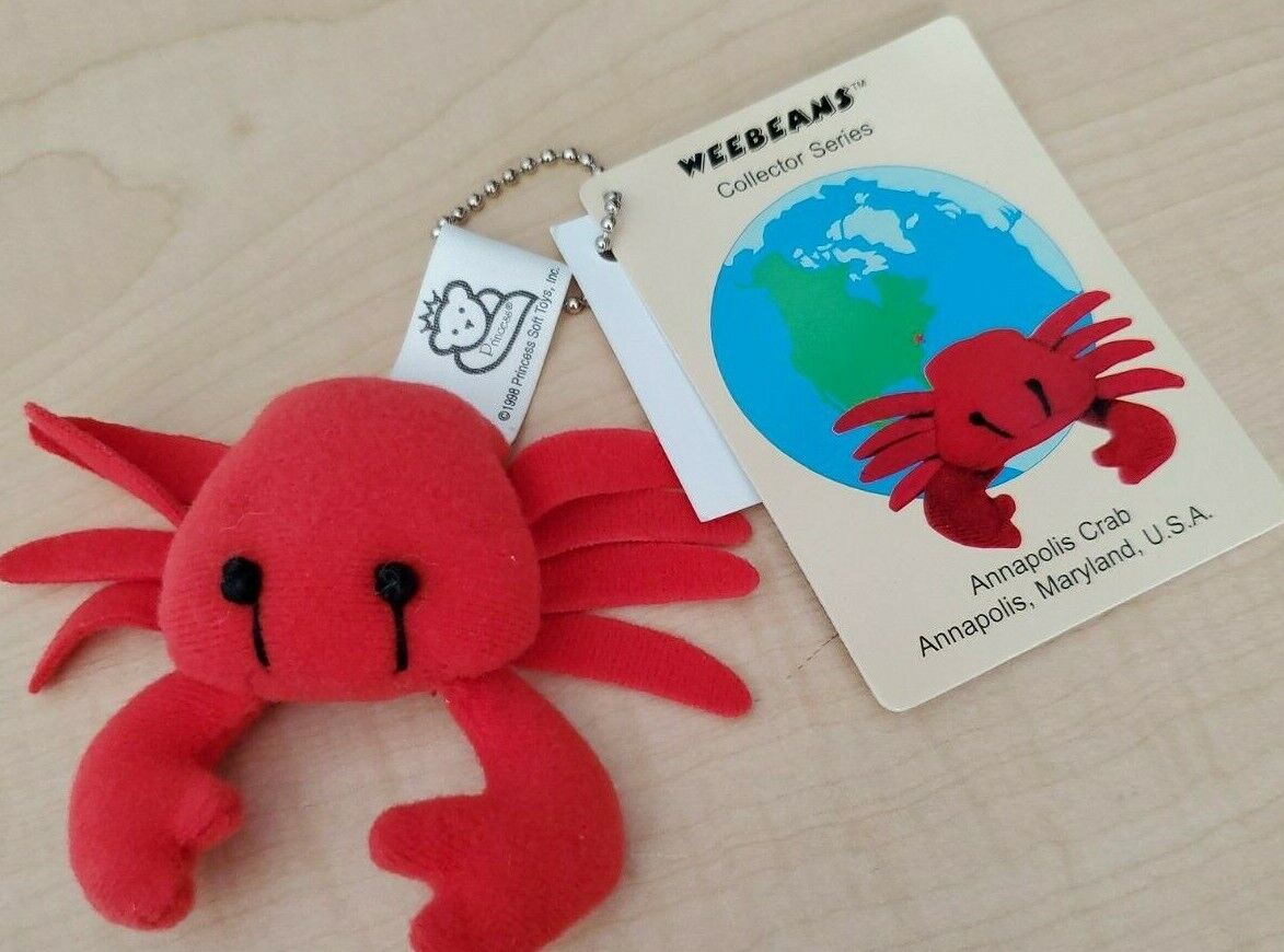 Weebeans -Collector Series -Rare- Annapolis Crab - 1998- New with Tags