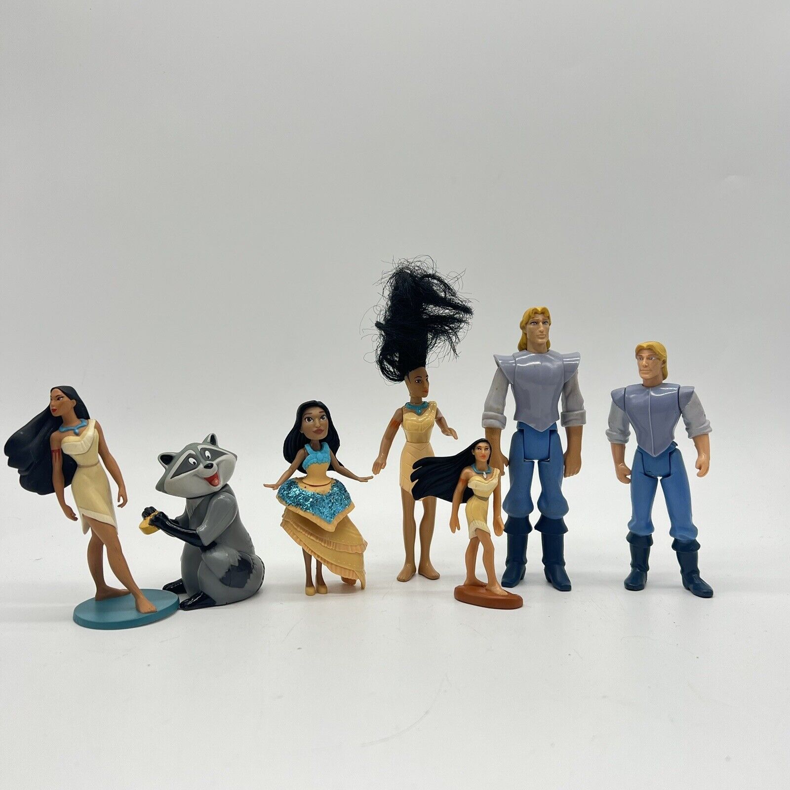 Disney Pocahontas Figure Toy Lot Of 7 Cake Toppers PVC
